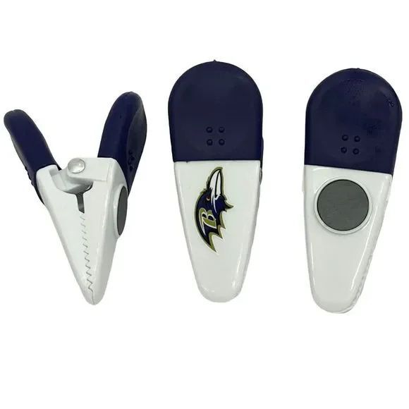 NFL Baltimore Ravens Magnetic Clip, 6 Pack - Picture 3 of 8